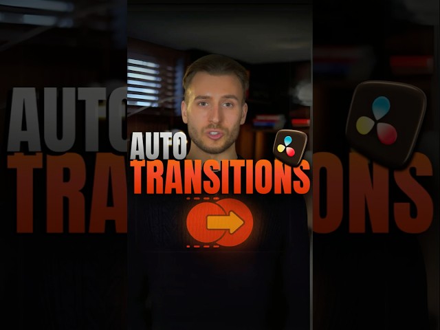 🎬 DaVinci Resolve Editing Tips: Automatic Instant Transitions! ⚡🎥