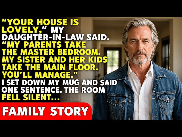 My Daughter-in-Law Said Calmly: "What a Lovely Home. My Parents Take the Master Bedroom. My Siste...