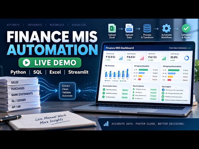 Finance MIS Automation Demo | Python + SQL + Excel + Streamlit
