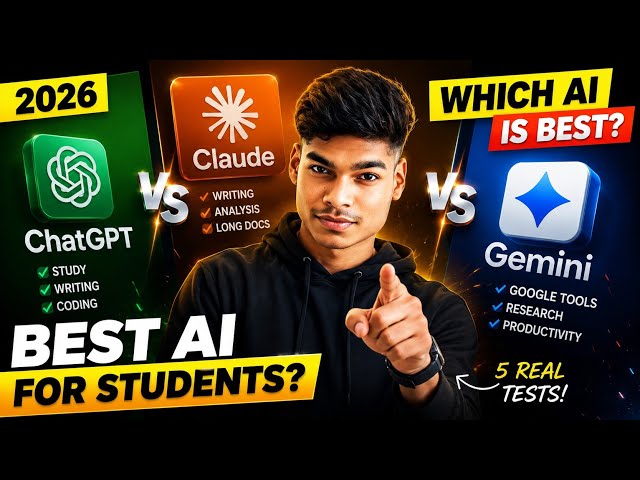 ChatGPT vs Claude vs Gemini: Which AI Is BEST for Students in 2026?