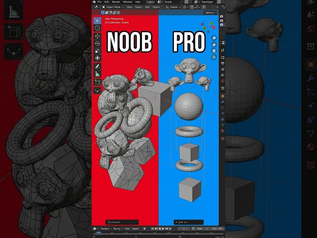 Noob vs PRO: Parent Objects in Blender