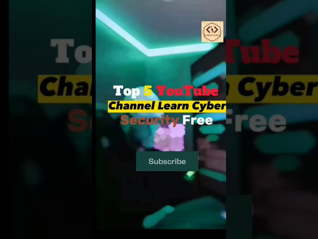 Top 5 YouTube Channels to Learn Cyber Security for FREE  #CyberSecurity #shorts  #foryourpage