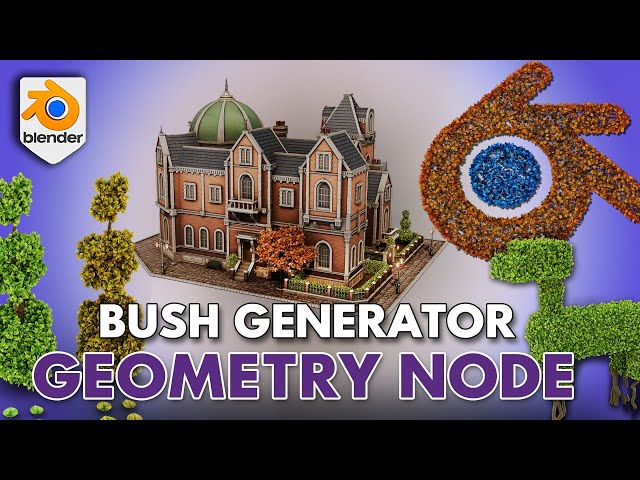 3DT Bush Generator Geometry Node