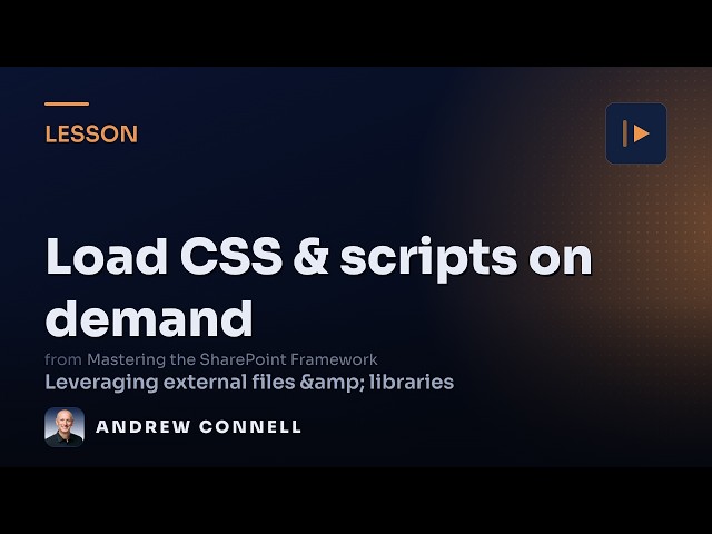 Load Scripts & Stylesheets On Demand with SPComponentLoader | SPFx