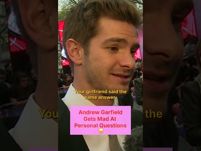 Andrew Garfield Was NOT Having It 😳 #shorts #andrewgarfield #awkward #spiderman