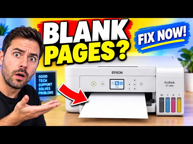 Epson EcoTank Printing BLANK Pages? Fix It in Minutes!