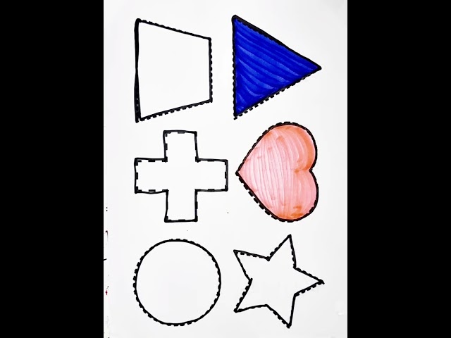 How to Draw 2d Shapes drawing #shorts