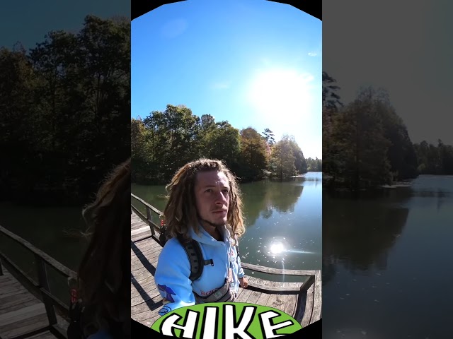 Hiking around Spring Lake with 360 camera at Wall Doxey State Park, Mississippi (Hike 360° VR Video)