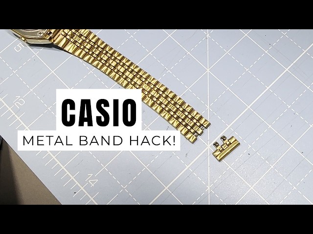 How to Adjust Casio Watch Band ( LA680) | Shorten Metal Strap Without Cutting