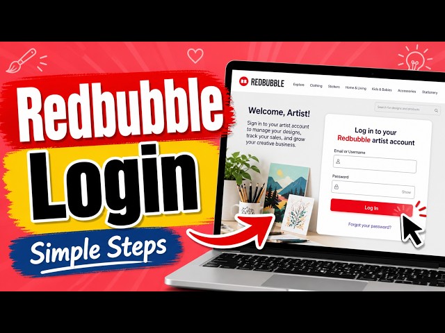How to login to your Redbubble artist account - simple steps