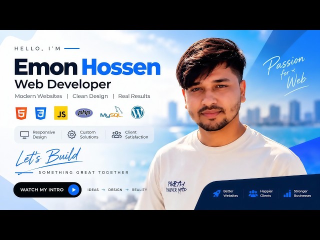 Meet Emon Hossen | Full-Stack Web Developer & WordPress Expert