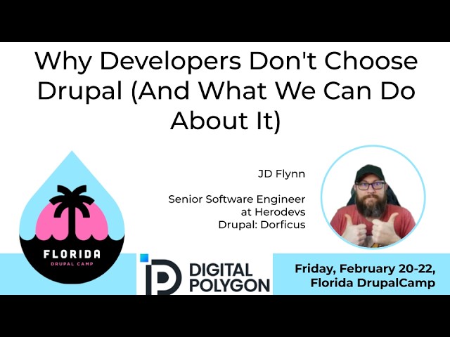 Why Developers Don't Choose Drupal (And What We Can Do About It)