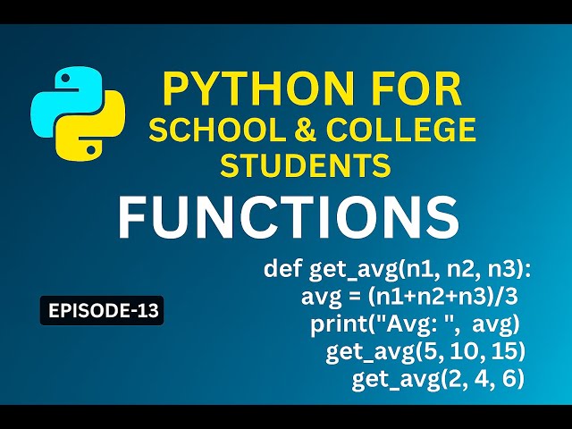 পাইথন ফাংশন বাংলায় | Python Functions in Bangla for Beginners