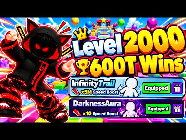 Reached 2000 Level, Bought Infinity Trail & Darkness Aura, Beat Galaxy 1 😱 +1 Speed Keyboard Escape