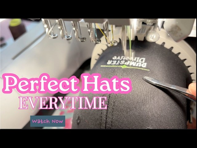 MACHINE EMBROIDER RICHARDSON HAT, MACHINE EMBROIDERY FILES FOR HATS, EMBRILLIANCE EMBROIDER SOFTWARE