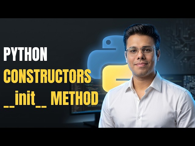 Python Mastery #39 | Python Constructors (__init__) Explained | Initialize Objects Like a PRO ☕