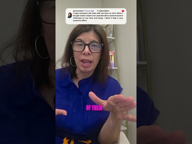 Putting Estrogen Cream on Your Face? Watch This First