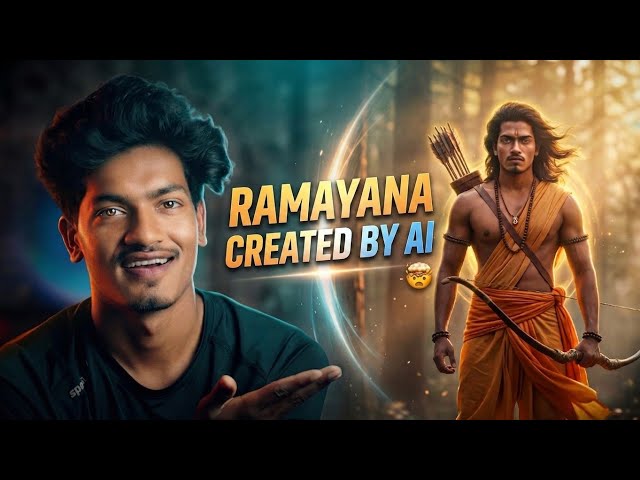 Create hollywood level scenes using Ai Created Ramayana. 