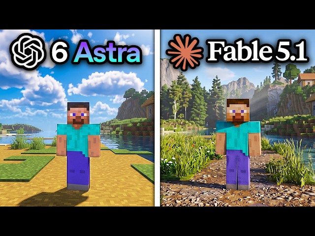 ChatGPT 6 Astra vs Claude Fable 5.1 Make Minecraft Shaders