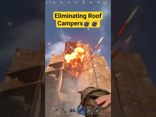 They roof camped me, so I raided them #aloneintokyo #rust #solo #solorust #rustbase #shorts