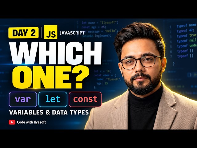 JavaScript Variables & Data Types for Beginners | Day 2