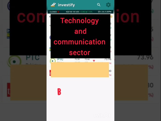Best performing technology and communication stocks on the PSX #PakistanStockExchange