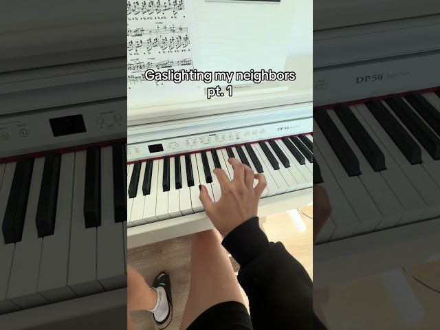 gaslighting my neighbors with the piano part 1  #piano