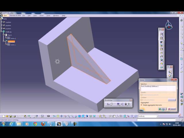 CATIA V5 Stiffener vs Pad | Why Use Stiffener Instead of Pad? | Part Design