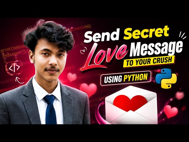Send Secret Love Message to Your Crush Using Python ❤️ | Python Project for Beginners