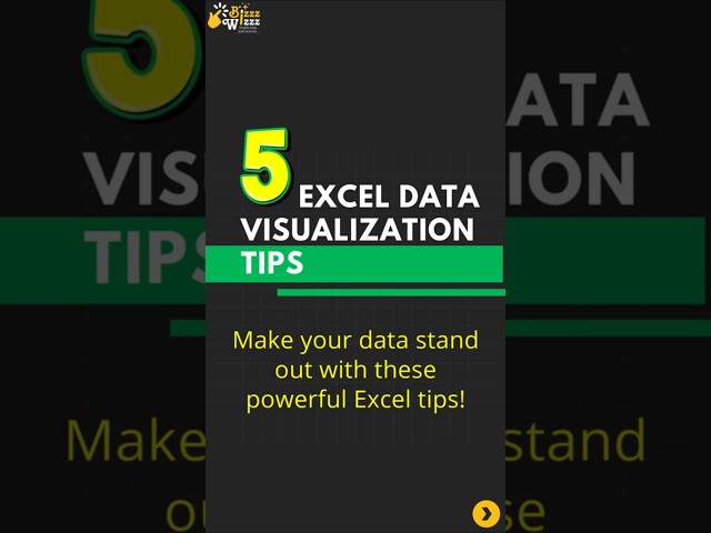 5 Excel data visualization tips to make you a Pro! #excel #shorts #exceltips #tipsandtricks #trick