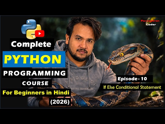 If Else Conditional Statement  | Make Your Program Take Decisions | Python Tutorial -  Episode 10