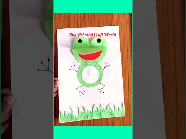 How to make paper frog 🐸 Cute Frog 🤗 #shorts