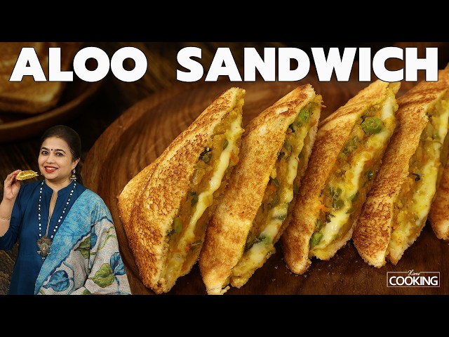 Crispy Aloo Sandwich | Best Ever Potato Sandwich for School Lunch