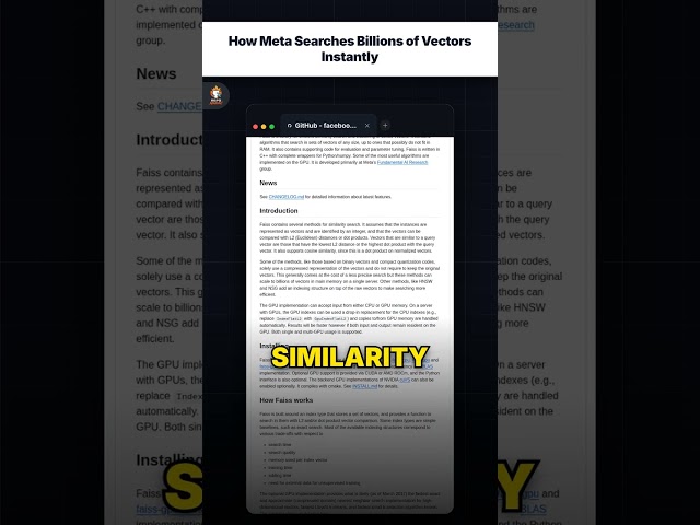 How Meta Searches Billions of Vectors Instantly