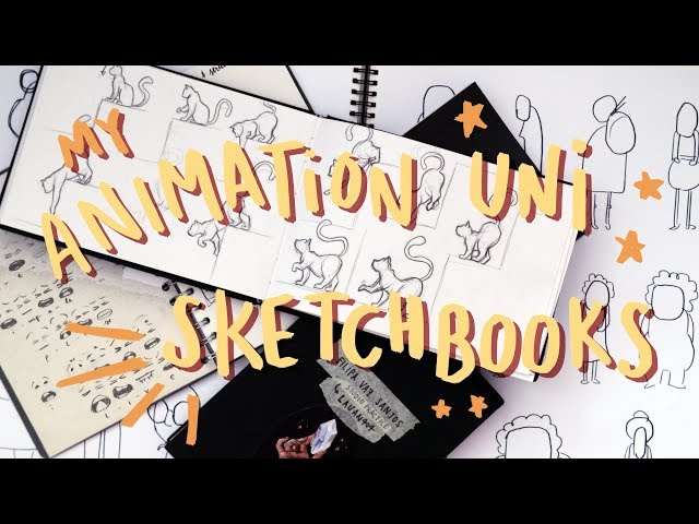 1st Year Animation Student Sketchbook Flip Through