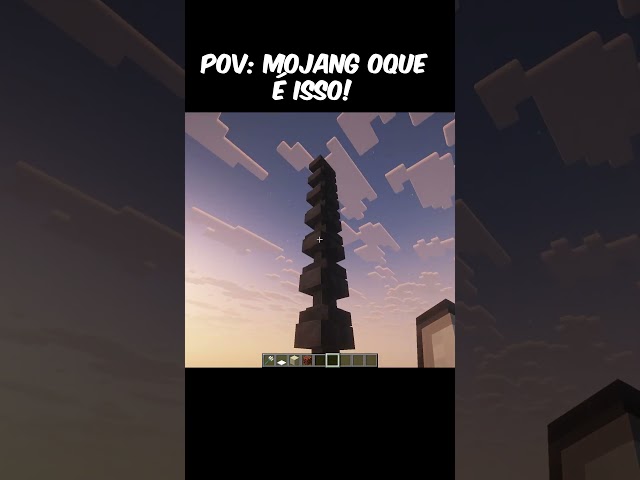 Mojang foi longe demais dessa vez! 😂 #minecraft #viral #pov