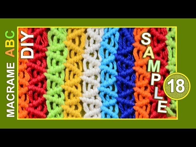 Macrame ABC - pattern sample #18