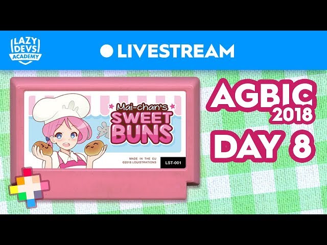 Mai-Chan's Sweet Buns - Day 8 - AGBIC Jam 2018 Livestream (Pico-8)