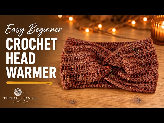 Easy Crochet Head Warmer Tutorial