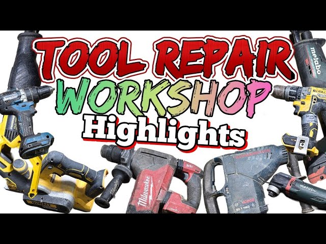 The end of another week in the workshop fixing broken power tools, here a few things we fixed.