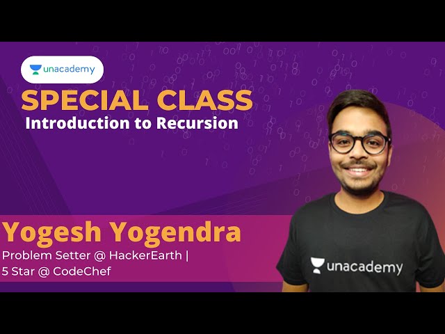 Introduction to Recursion| Special class Series | Yogesh Yogendra