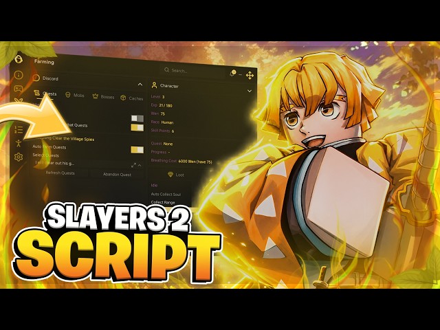🔥 Slayers 2 SCRIPT | Instant Kill, Inf XP, Quest Farm !! (NO KEY)