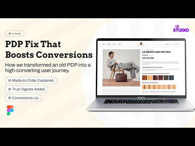 PDP Conversion Optimization Using UX, UI, and Figma Wireframes