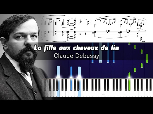 Debussy - The Girl With The Flaxen Hair - Piano Tutorial with Sheet Music