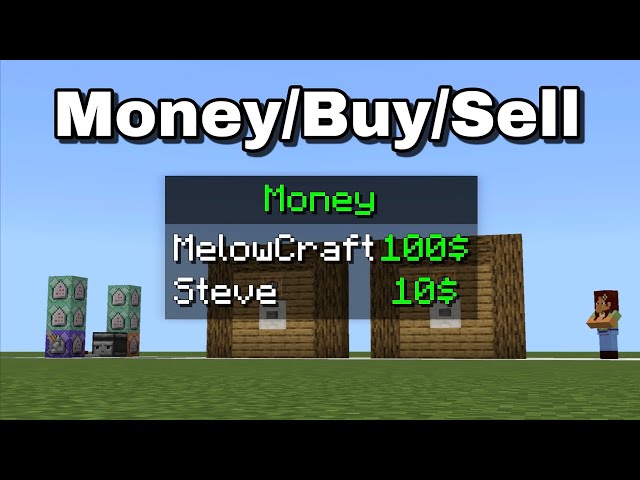 How to make BUY & SELL Commands in Minecraft Bedrock!