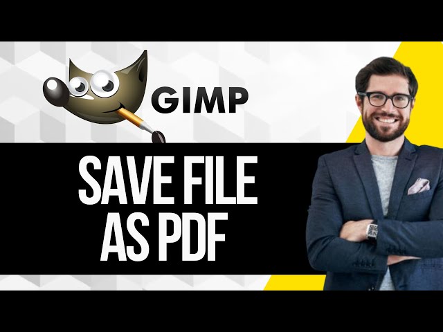 How to Save a File as a PDF in GIMP