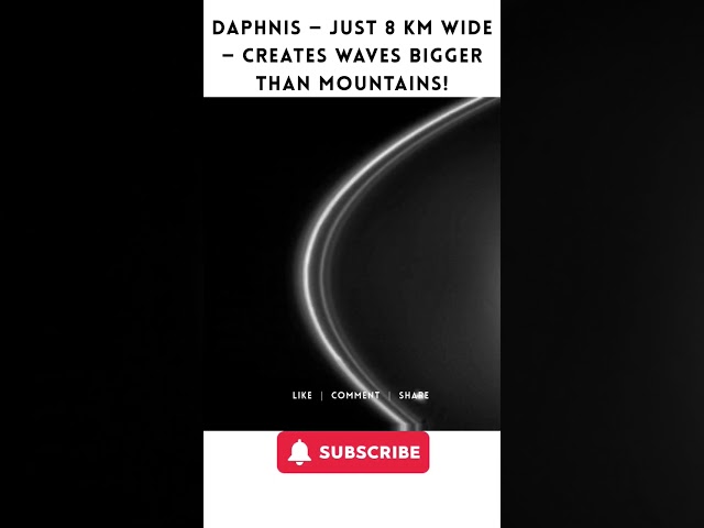 "This Tiny Moon is Ripping Saturn’s Rings Apart! 🌌😱 #space #spacefacts #saturn #daphnis #planets"