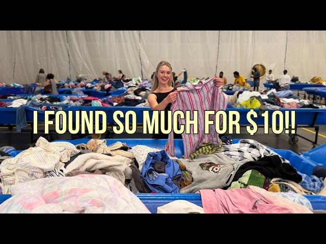 THRIFT WITH ME at the GOODWILL BINS | so many good finds for $10!!+ try-on haul