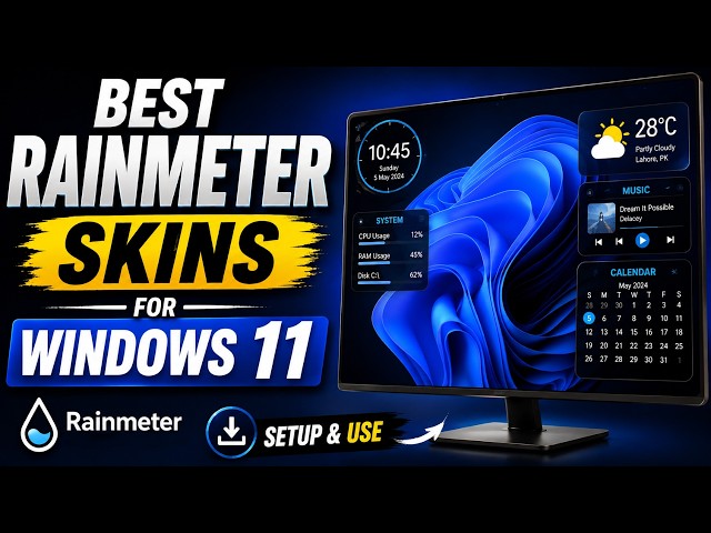 Best Rainmeter Skins for Windows 11 | Rainmeter Setup & Use