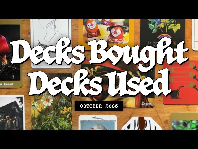 Tarot & Oracle Deck Haul and Practice Favorites 🕸️ October Wrap-Up & Reflections